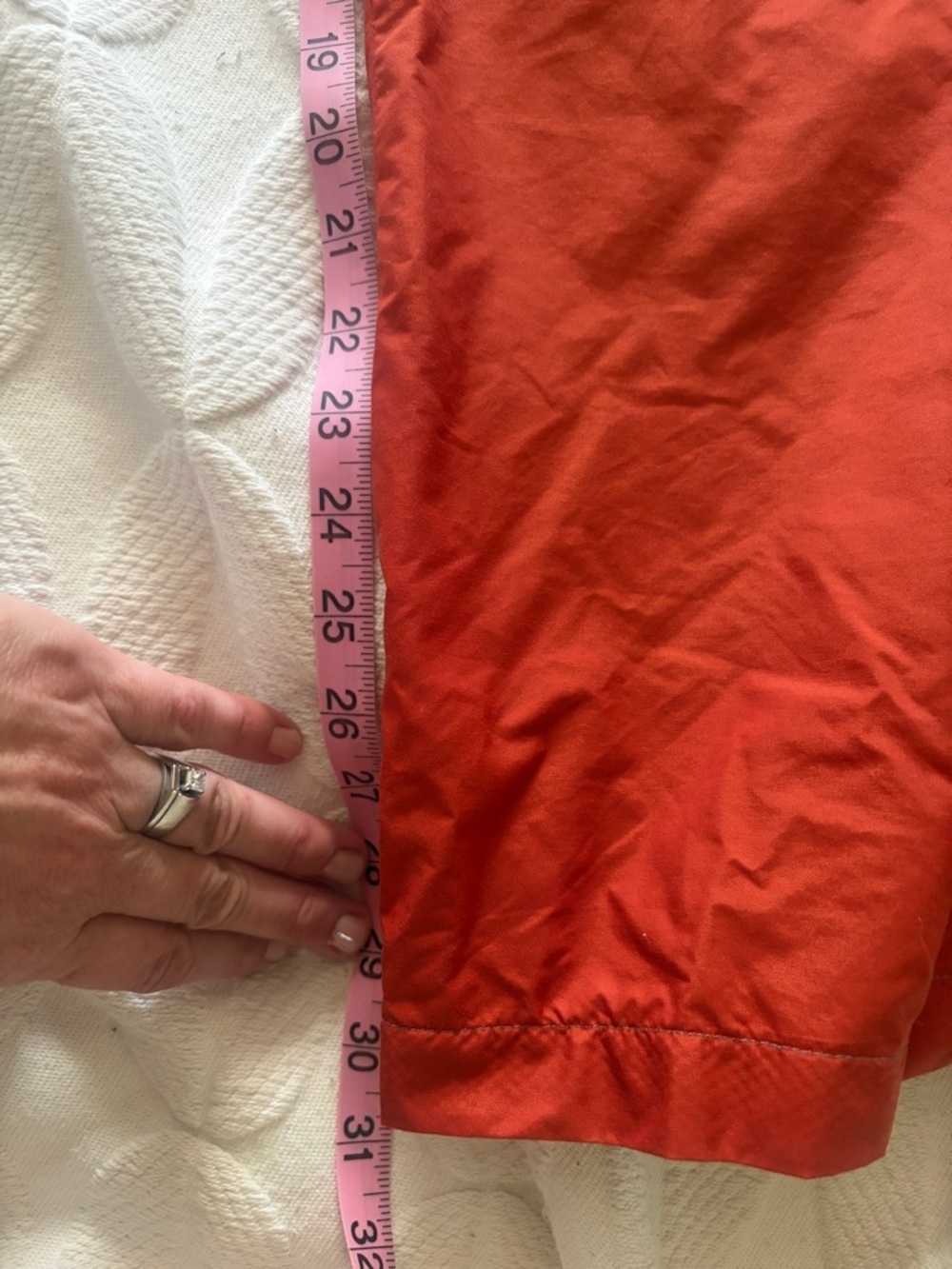 Old Navy orange Cargo Parachute Pants. Waist stretches to 28/29” Mesh lined - Picture 7 of 8